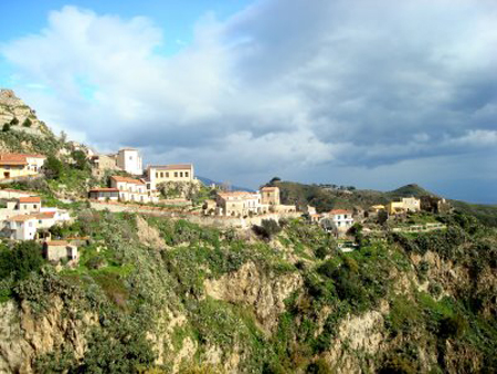Le village Savoca en Italie