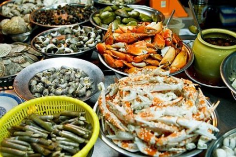 Fruit de mer à la baie d'Halong - Croisière Baie d'Halong