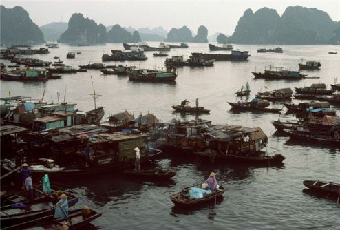 Village de pêche de Cua Van - baie d'Halong